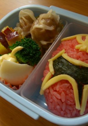 ゴーカイレッド　キャラ弁-レシピのメイン写真