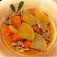 母直伝!安い豚コマで大根うま煮♬