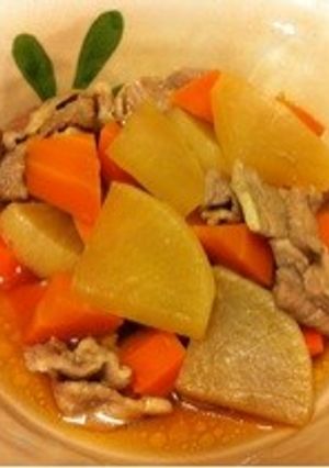 母直伝！安い豚コマで大根うま煮♬-レシピのメイン写真