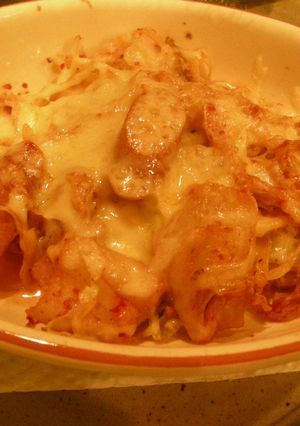 キャベツとウインナーのキムチ　チーズ焼き-レシピのメイン写真