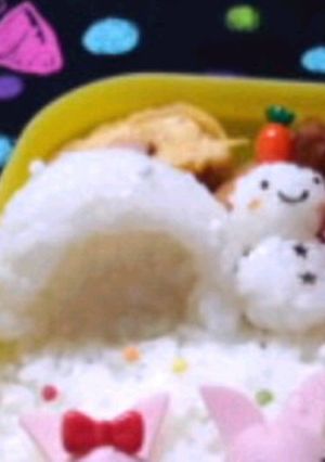 お弁当に☆かまくらと雪だるま-レシピのメイン写真