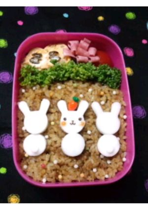 お弁当に☆はんぺんうさぎ×３-レシピのメイン写真
