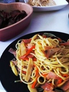 マコモタケとエリンギのペペロンチーノ-レシピのメイン写真
