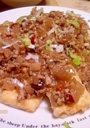 揚げ焼き豆腐のそぼろあんかけ-レシピのメイン写真