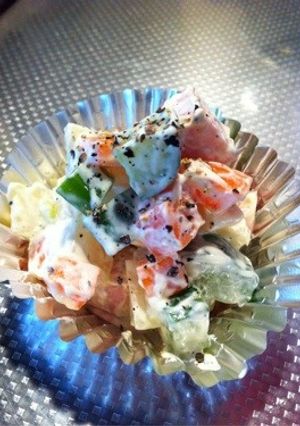 お弁当に☆彩り鮮やか☆ダイスサラダ-レシピのメイン写真