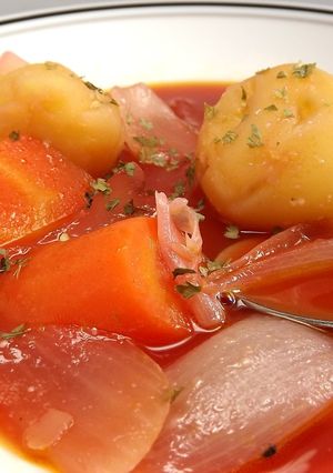 夜作って朝食べる♪野菜たっぷりスープ-レシピのメイン写真