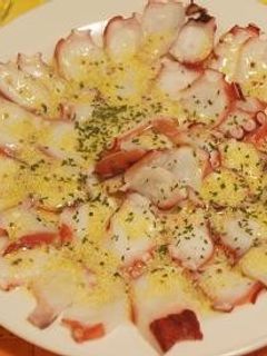 簡単! タコのカルパッチョ-レシピのメイン写真