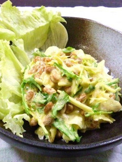 野菜がシャッキシャキ! 納豆サラダっ♪-レシピのメイン写真