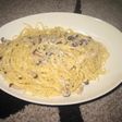 シメジのクリームスパゲティー