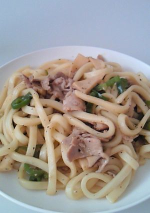 ポン酢で簡単焼きうどん-レシピのメイン写真