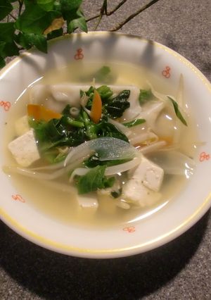 朝から餃子でとろりんスープ-レシピのメイン写真