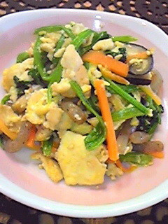 ほうれん草の炒り玉子豆腐-レシピのメイン写真
