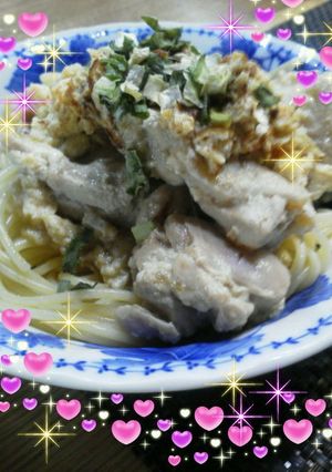 簡単！柚子コショウ鶏パスタ-レシピのメイン写真