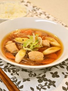 鶏肉の旨みがぎゅ~♡我が家のけんちん汁♡-レシピのメイン写真