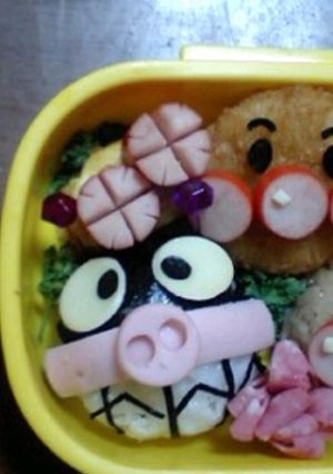 お弁当に☆ばいきんまん豚-レシピのメイン写真