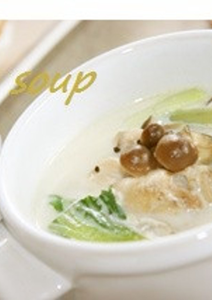 牡蛎と青梗菜のミルクスープ-レシピのメイン写真