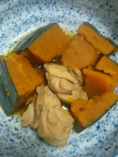 かぼちゃと鶏肉の煮物-レシピのメイン写真