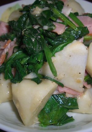 GABANで里芋とベーコンの炒め物-レシピのメイン写真