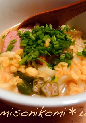 ベーコンで♡味噌煮込みうどん-レシピのメイン写真