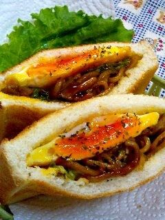 焼きそばサンド♡-レシピのメイン写真