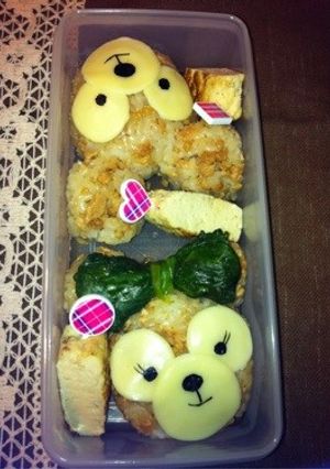 ダッフィー＆シェリーメイ★キャラ弁-レシピのメイン写真