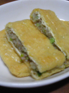 カリッと美味しい♪油揚げの餃子風-レシピのメイン写真