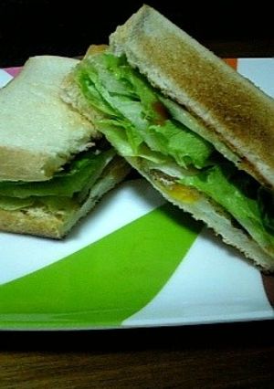 フライパンなしで目玉焼きサンド-レシピのメイン写真