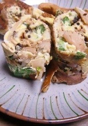 メンマ入りの塩昆布卵焼き-レシピのメイン写真