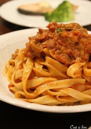 野菜ときのこのトマトクリームパスタ-レシピのメイン写真