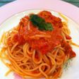 ツナとトマトクリームパスタ