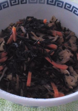 生ひじきの煮物とナメタケ★-レシピのメイン写真