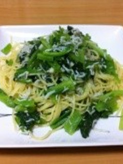 小松菜としらすのスパゲッティ-レシピのメイン写真