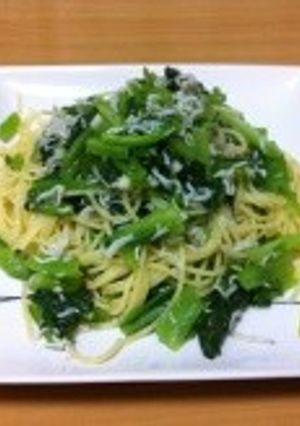 小松菜としらすのスパゲッティ-レシピのメイン写真