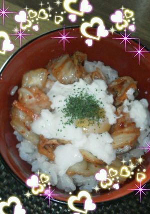 簡単ｖキムチーズ丼-レシピのメイン写真