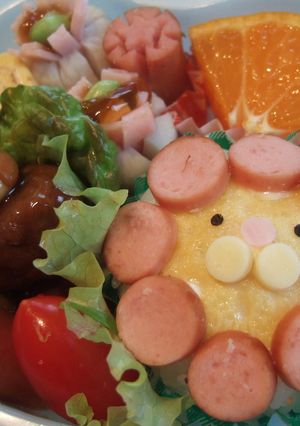 ＜キャラ弁＞簡単♥ポンデライオン-レシピのメイン写真