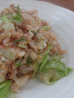 鮭レタス炒飯-レシピのメイン写真
