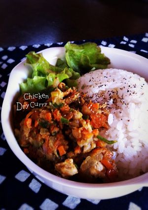 ごろごろチキンと野菜のドライカレー-レシピのメイン写真