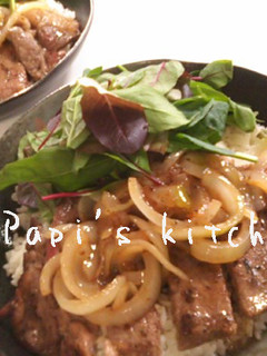 GYABANでCafe飯❤ステーキ丼-レシピのメイン写真