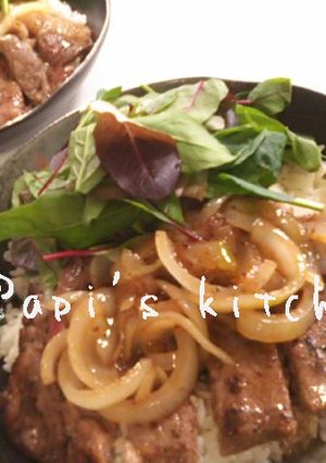 GYABANでCafe飯❤ステーキ丼-レシピのメイン写真