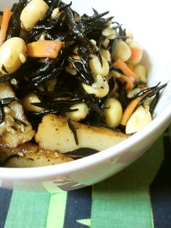 塩こうじでひじきの煮物★-レシピのメイン写真
