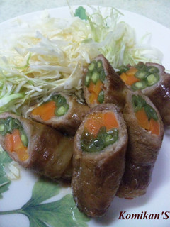 ★弁当の定番★甘辛★野菜の肉巻き★-レシピのメイン写真