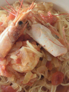 本格エビのトマトパスタ-レシピのメイン写真