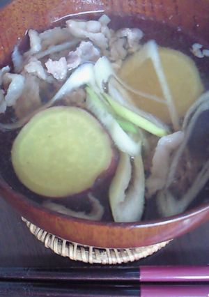 ほっこり☆さつまいもと牛肉のお汁-レシピのメイン写真