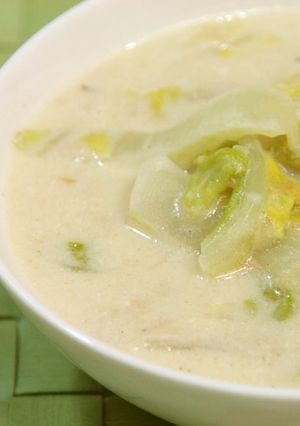 簡単♪白菜とツナの豆乳スープ-レシピのメイン写真