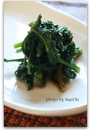 春菊の塩昆布炒め-レシピのメイン写真