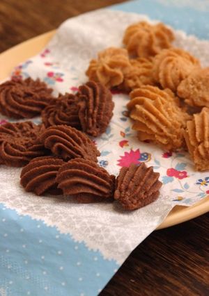 超簡単。米粉の絞りクッキー♪-レシピのメイン写真