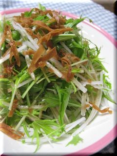 大根と水菜でお手軽サラダ-レシピのメイン写真