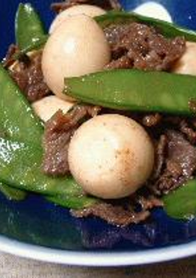 牛肉とうずらの炒り煮-レシピのメイン写真