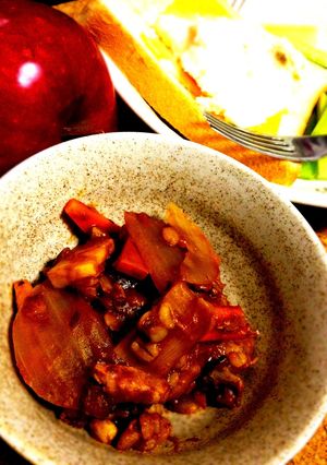 独り暮らし女子の　『朝・トマトカレー』-レシピのメイン写真