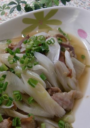 豚肉・白菜・長ねぎレンジ蒸し♪梅風味-レシピのメイン写真